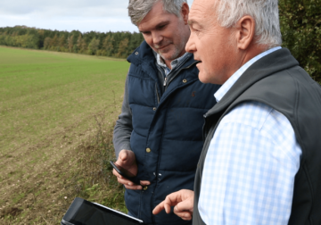 Nick Padwick & Andy Cooper using Geofolia Mobile App for field records